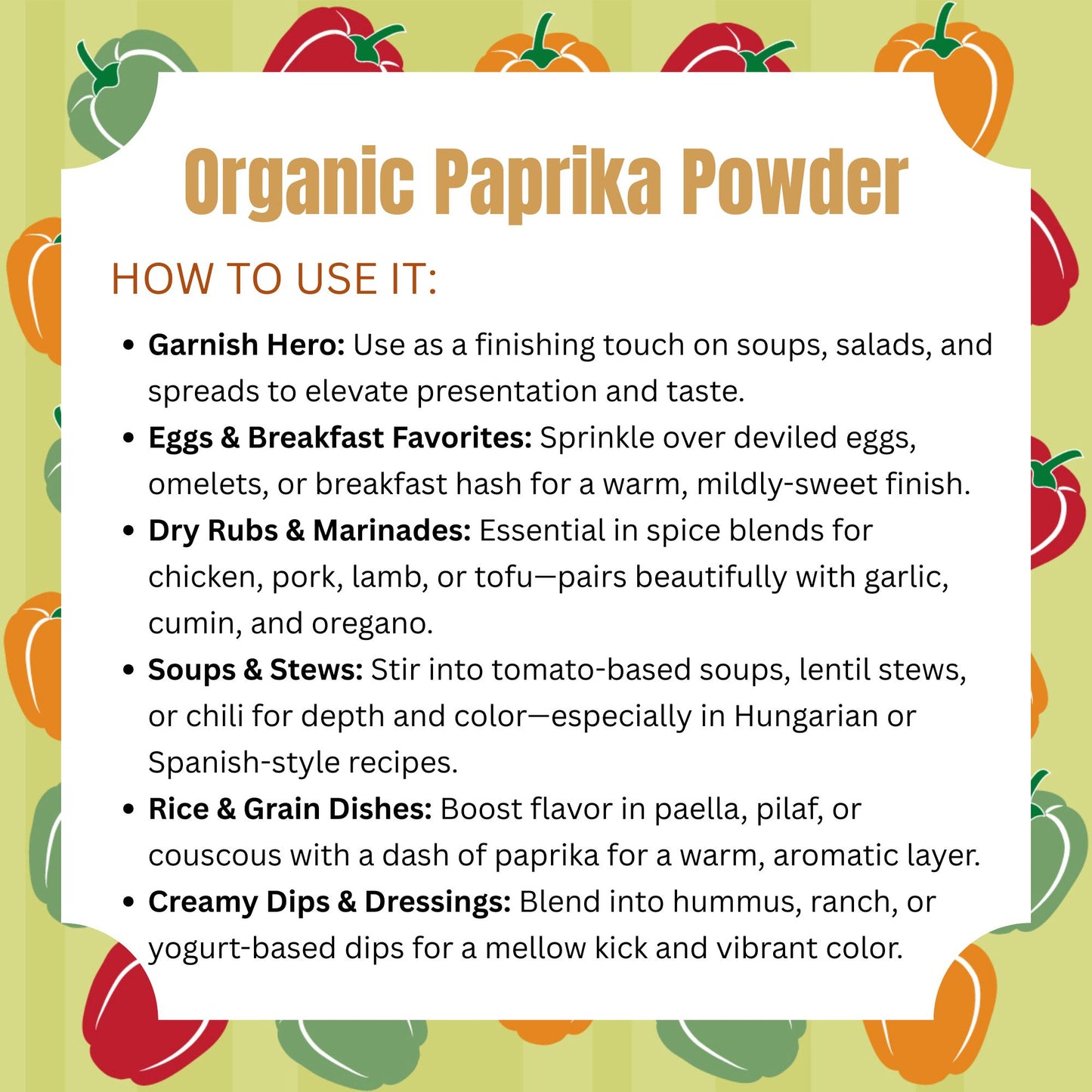 Organic Paprika Powder