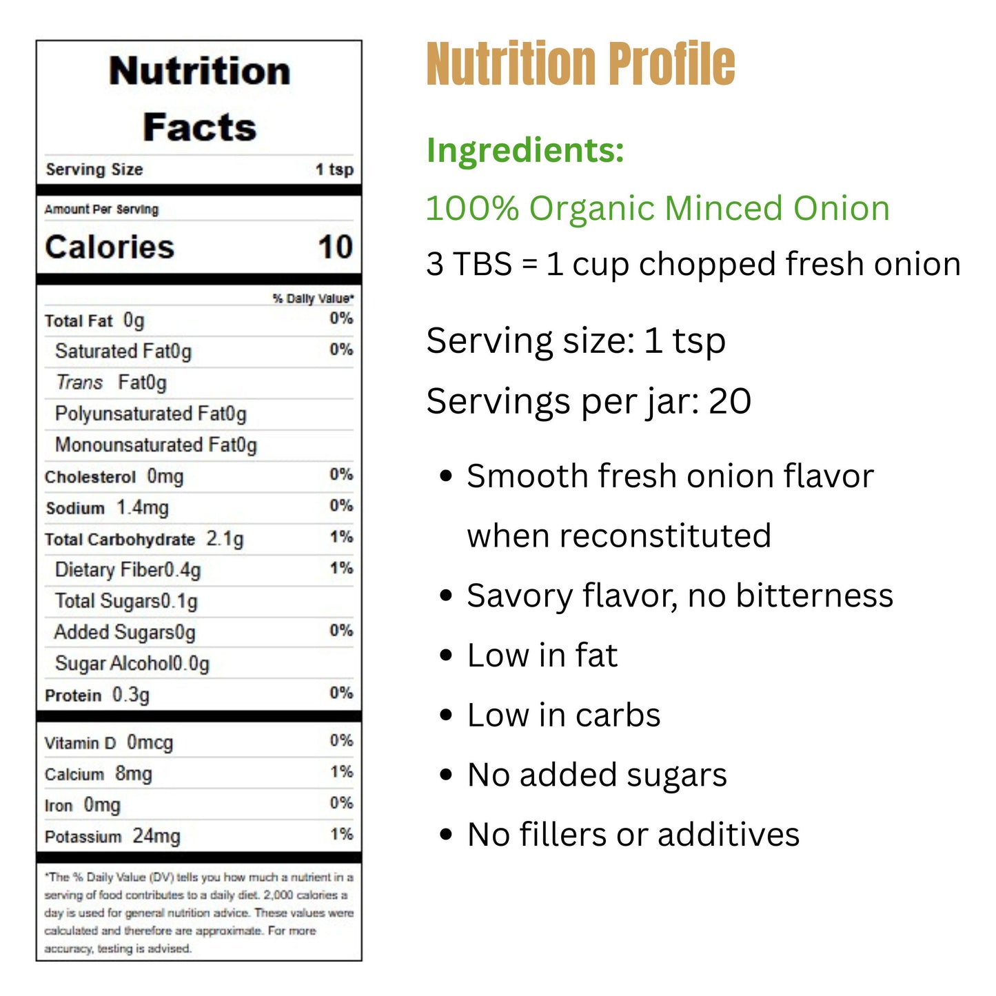 Organic Minced Onion
