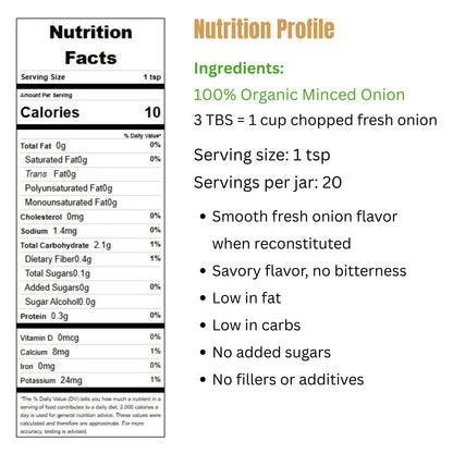 Organic Minced Onion