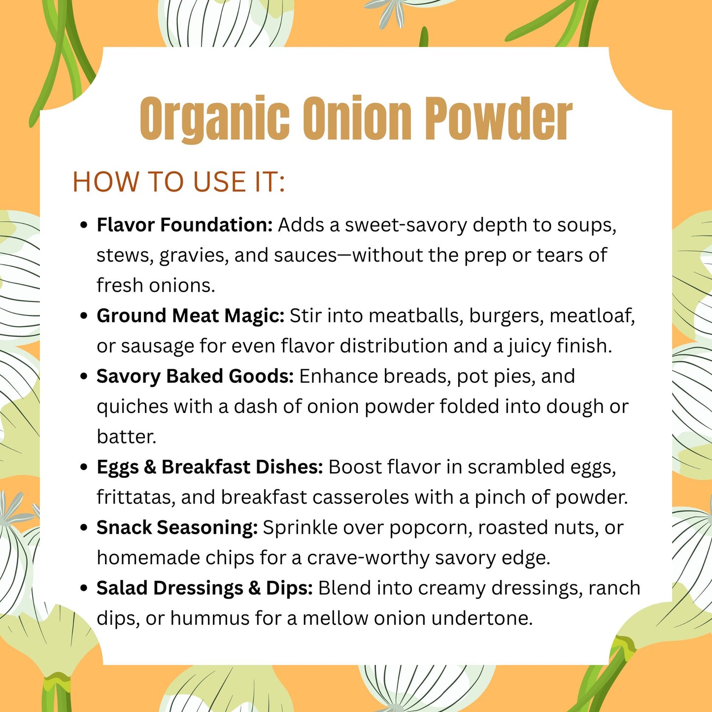 Organic Onion Powder