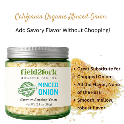 Organic Minced Onion – Mellow, Savory & Ready to Sprinkle